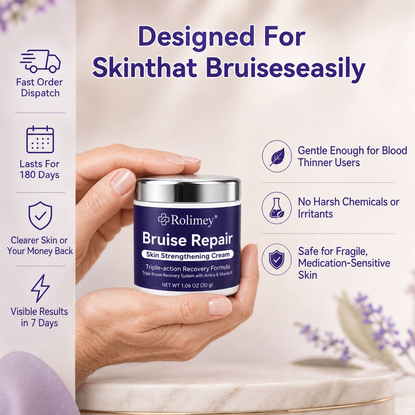 👨‍⚕️Over 100,000 units sold💕 - Rolimey® cream to repair bruises and strengthen the skin.