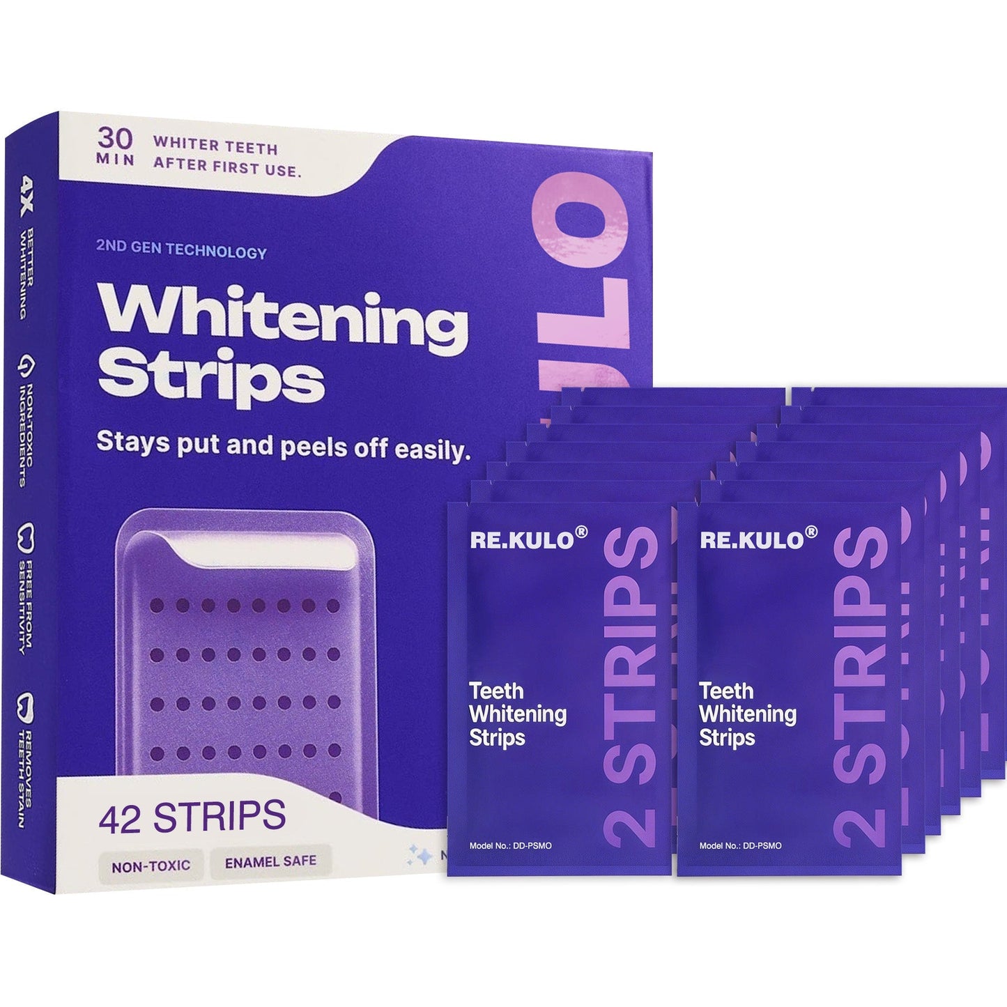 🥰𝑶𝒇𝒇𝒊𝒄𝒊𝒂𝒍 𝑺𝒕𝒐𝒓𝒆  | Purple Color-Correcting Strips for a Brighter Smile Instantly