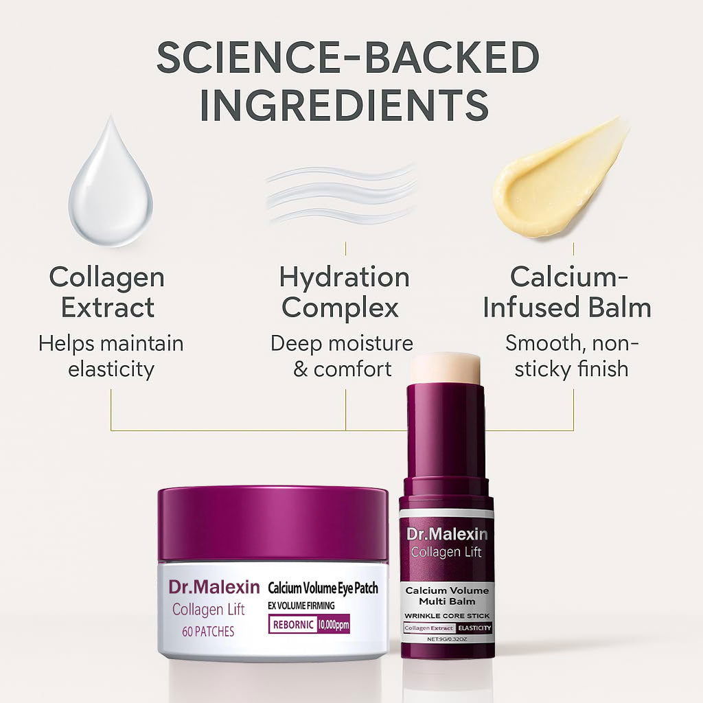 [Dr.Malexin Official]🥰Calcium Volume Multi Balm+Eye Patch 60ea Korean Skin Care Cosmetics