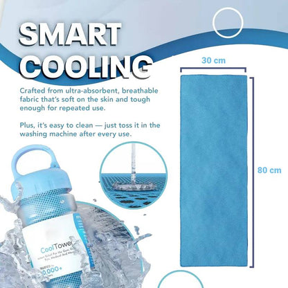 ⏰Summer Sale Buy 1 Get 1 Free❄💦Cold Sweat Towel You Can Use Anywhere, Anytime! Reusable Soft Absorbent Cooling Portableâ€?UK Ready!