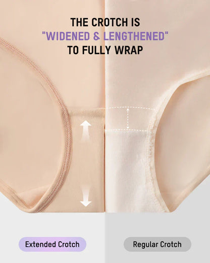 Plus-Size High-Waist Cross Tummy Control Panties