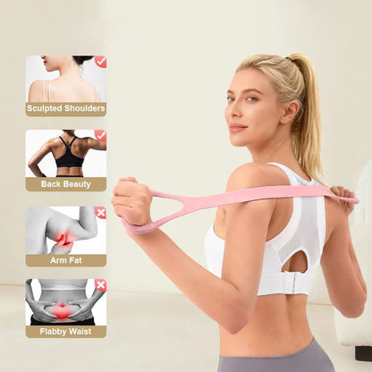 🎁Time-Sensitive Exclusive Deal! 🔥50K+ sold！🧘Ergonomic Posture Corrector Resistance Band – Adjustable Tension, Breathable Fabric & Ideal for Back Pain Relief 💪