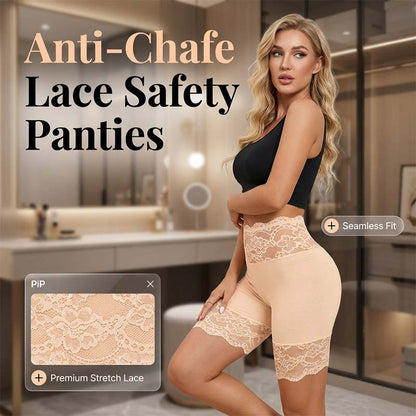 🥳2026 HOT SALE🥳💞50K+ SOLD!🩲💕 30% OFF! Lace Shorts & Ribbed Top Set – Soft & breathable. Wear together or mix & match. No thigh chafe. 👗✅