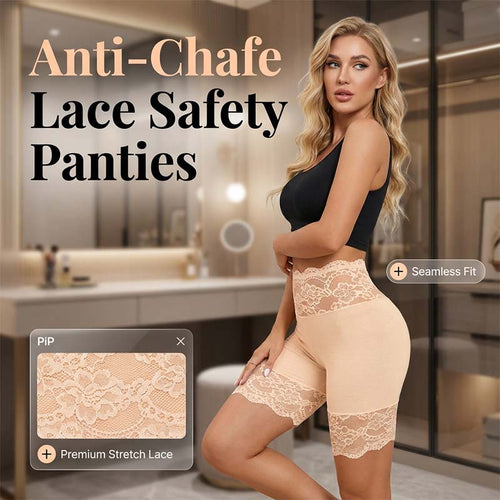 🥳2026 HOT SALE🥳💞50K+ SOLD!🩲💕 30% OFF! Lace Shorts & Ribbed Top Set – Soft & breathable. Wear together or mix & match. No thigh chafe. 👗✅